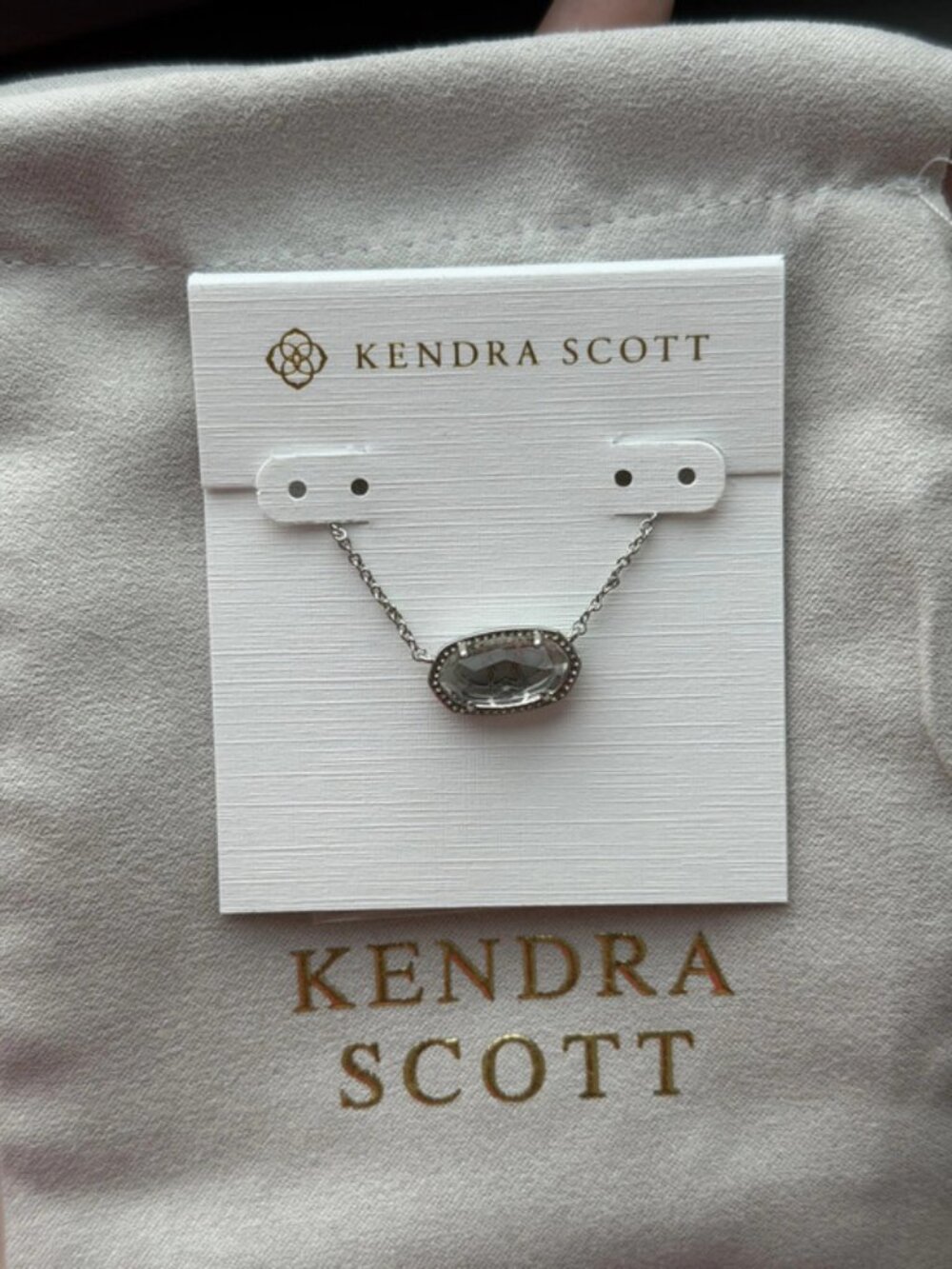 Kendra Scott Grey Pendant Necklace